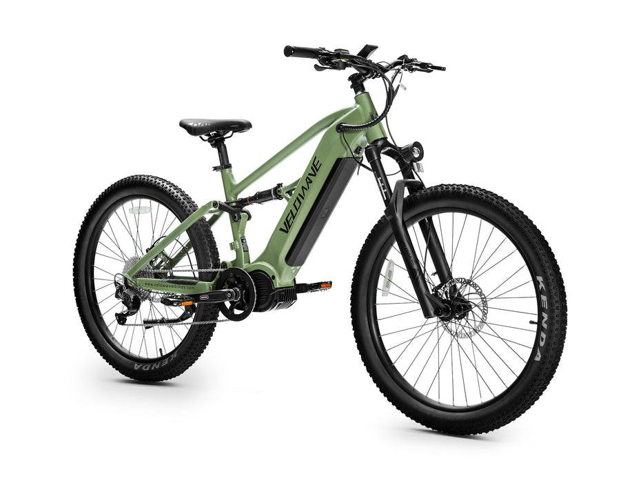 VELOWAVE Forest XM 6061 Aluminum Dual‑Suspension E‑Mountain Bike