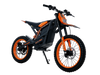 Orange Isinwheel Monster Pro Mid-Drive Electric Dirt Bike, angled right side front view