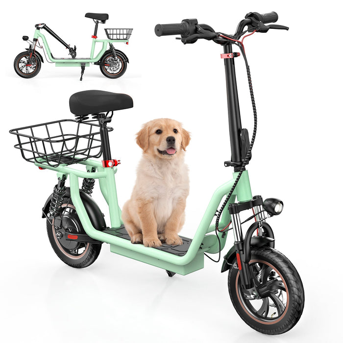 iScooter i12 500W Electric Scooter with Big Seat