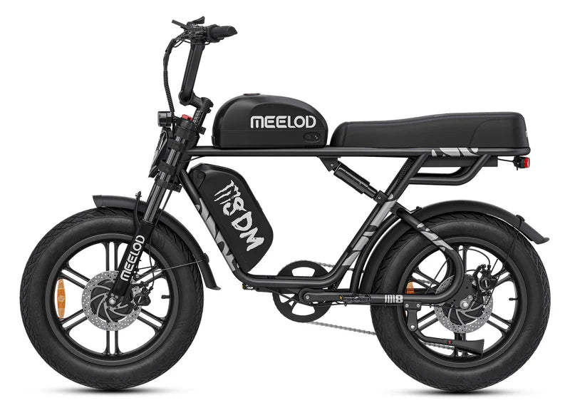 Melood M8DM 2400W Dual Motor Dual Battery Fat Tire Ebike With Extended Double Seat - 48V 32Ah, 40 MPH, 55-100 Mile Range, Hydraulic Brakes - 100% Financing Available!