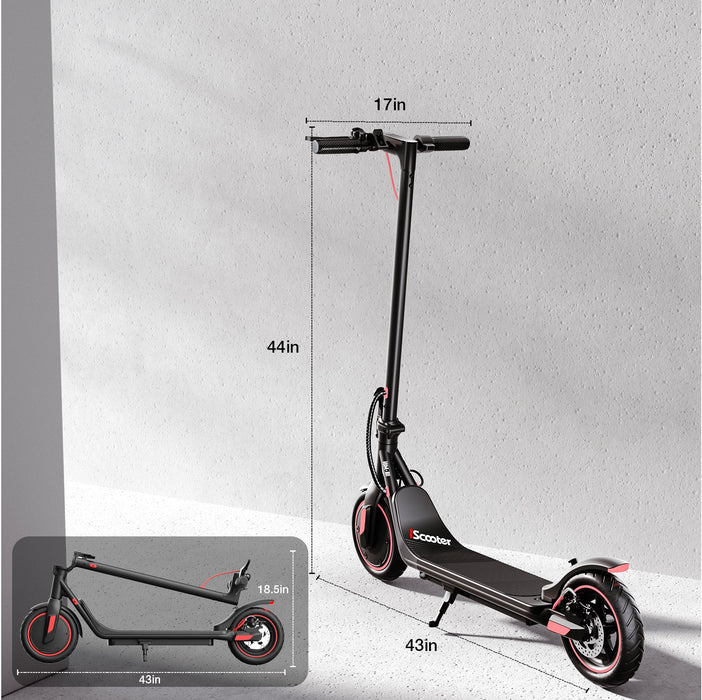 iScooter i8M Electric Scooter: 15-Mile Range, 19 MPH, Commuter-Ready