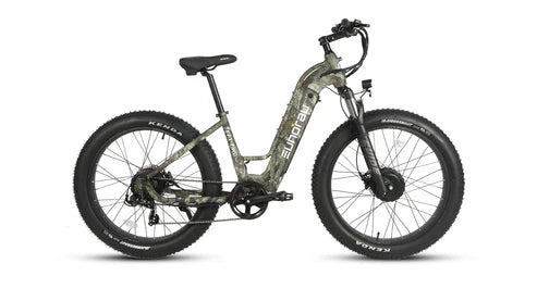 Eunorau FAT-AWD Fat Tire Electric Bike 48V/500W geared hub motor, range up to 80 miles - 100% Financing Available!