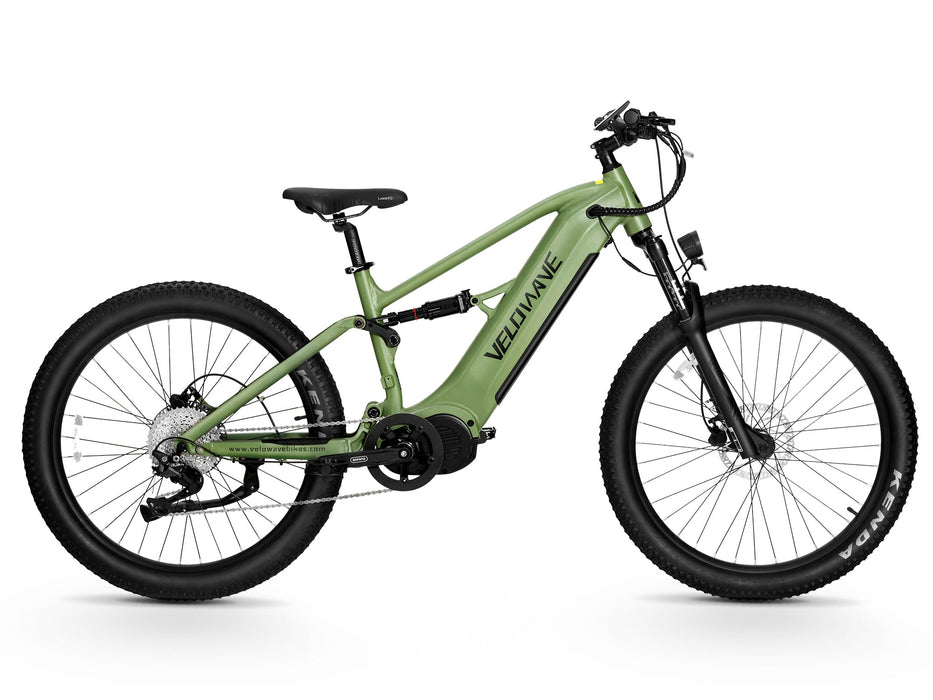 VELOWAVE Forest XM 6061 Aluminum Dual‑Suspension E‑Mountain Bike