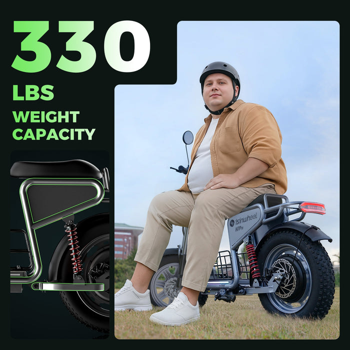iSinwheel H7Pro 1200W Seat-Equipped High-Performance Commuter Electric Scooter