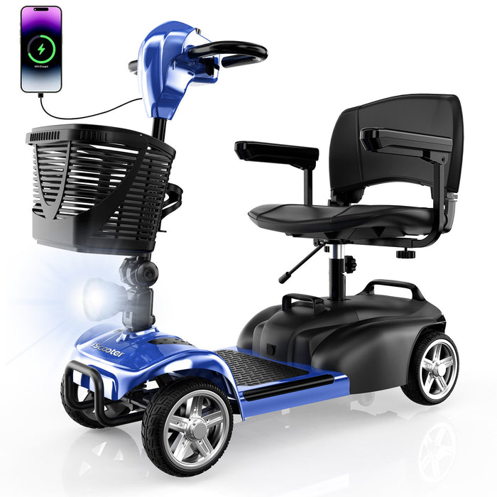 iScooter X02 4‑Wheel Adult Mobility Scooter with LED Headlight