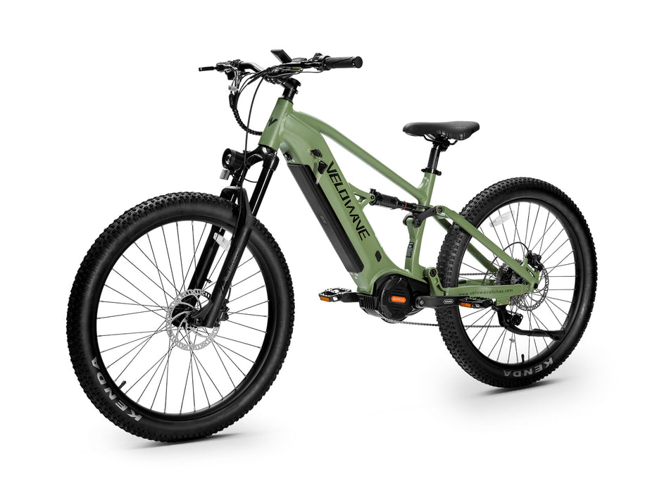 VELOWAVE Forest XM 6061 Aluminum Dual‑Suspension E‑Mountain Bike
