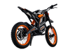 Orange Isinwheel Monster Pro Mid-Drive Electric Dirt Bike, back right side view