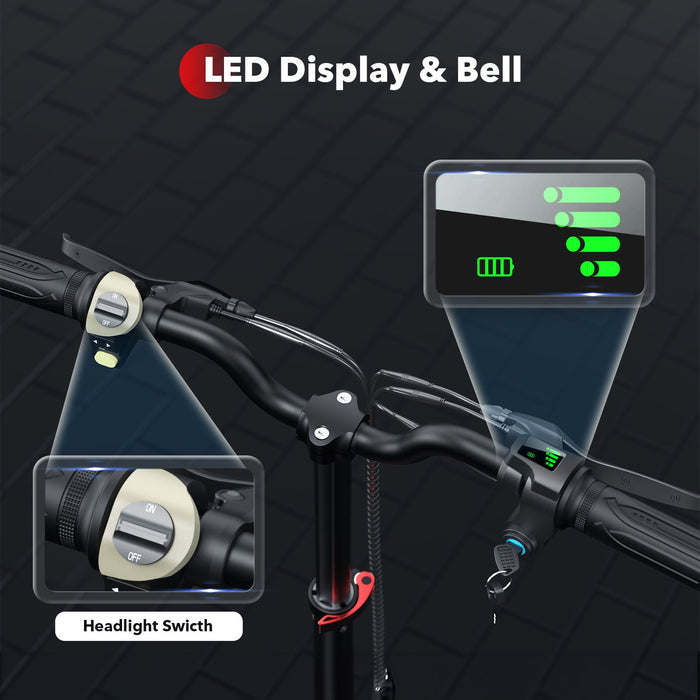 iScooter i12 500W Electric Scooter with Big Seat