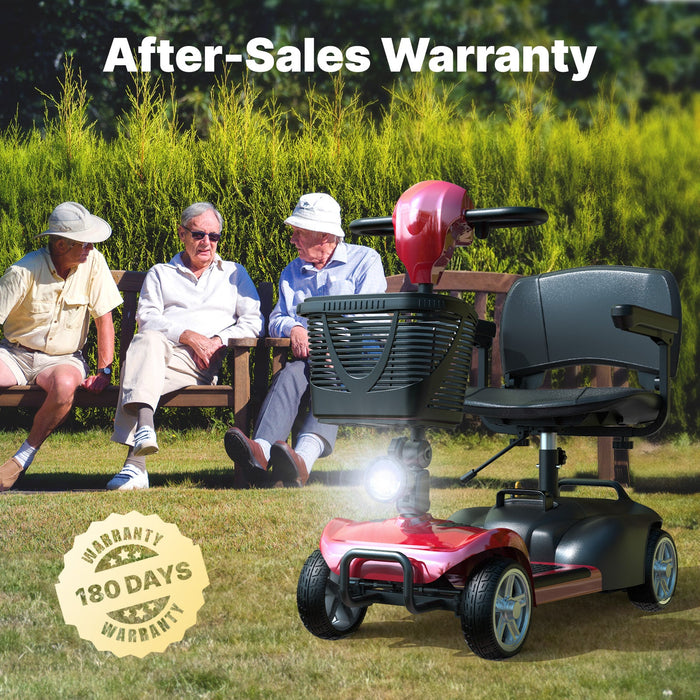 iScooter X02 4‑Wheel Adult Mobility Scooter with LED Headlight