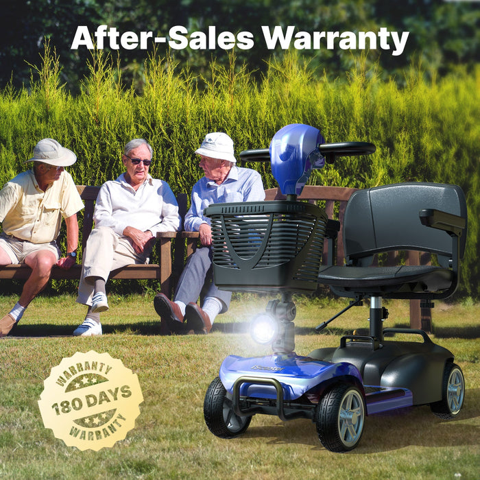 iScooter X02 4‑Wheel Adult Mobility Scooter with LED Headlight