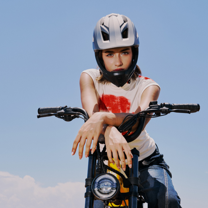 Roma All-Terrain Electric Bike with Kid Seat Indigo Blue