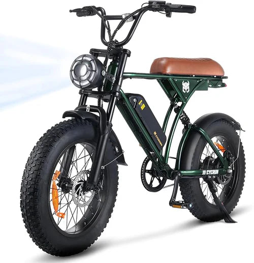 Cycrown CycRun Vintage Design Electric Bike - 36V 500W (1000W Peak), full suspension, max load 330 lbs - 100% Financing Available!