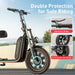 iScooter F7 1000W Electric Scooter with Seat, 45 Mile Range