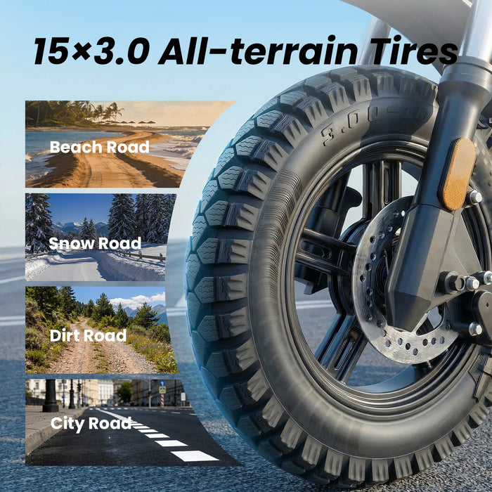 isinwheel Flow Y18 Electric Dirt Bike - 48V 20Ah 4000W, 35 MPH Max Speed, 60-Mile Range, 330 lbs Max Load - 100% Financing Available!