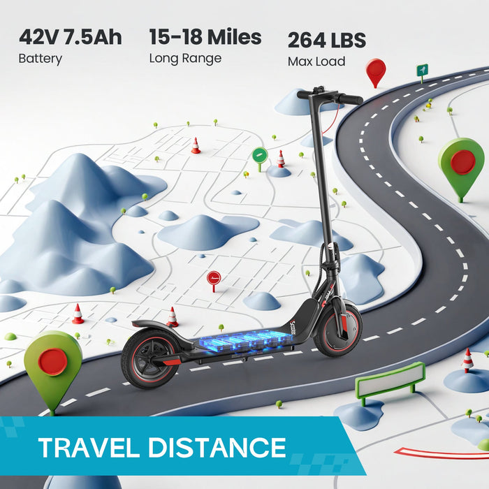 i9M Foldable Commuting Electric Scooter 500W with Pneumatic Tires