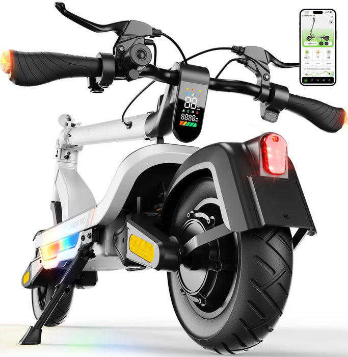 isinwheel S Nova Pro 1000W Commuting Electric Scooter - 28mph - 48V 13Ah Battery, 38-Mile Range- 100% Financing Available!