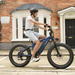 Roma All-Terrain Electric Bike with Kid Seat Indigo Blue