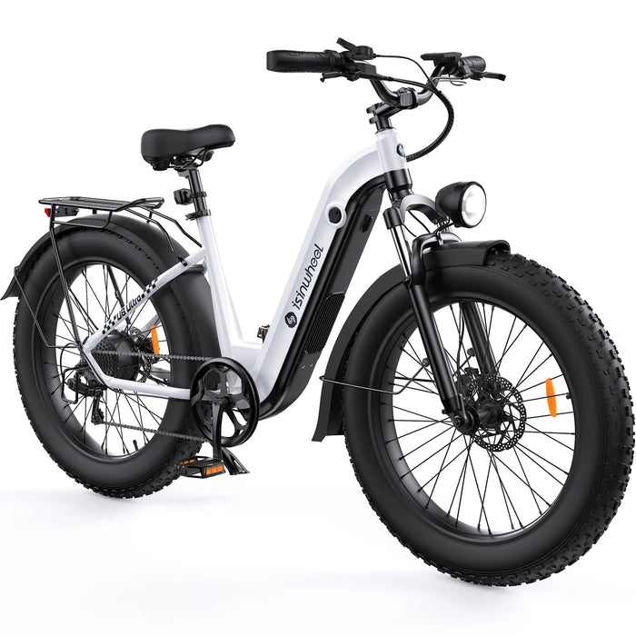 isinwheel U8 Ultra 1500W Fat Tire All-Terrain Electric Bike - 48V 18Ah, 28 MPH, 105-Mile Range - 100% Financing Available!