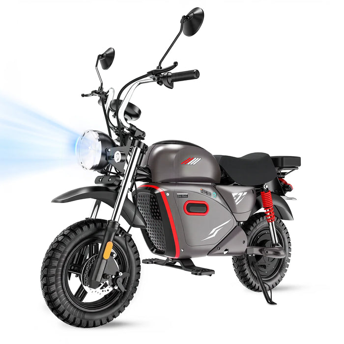 isinwheel Flow Y18 Electric Dirt Bike - 48V 20Ah 4000W, 35 MPH Max Speed, 60-Mile Range, 330 lbs Max Load - 100% Financing Available!