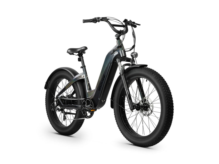 Velowave Grace 2.0 Step-Thru Electric Fat Tire Commuter E-Bike 750W