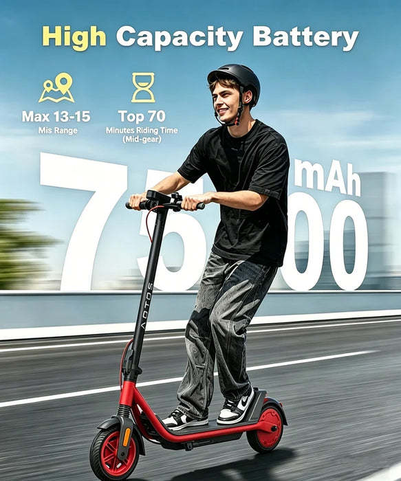 Megawheels Aotos A1A 7.5Ah 21.9V Electric Scooter - 15.5 MPH, 15-Mile Range, Smart APP Control - 100% Financing Available!