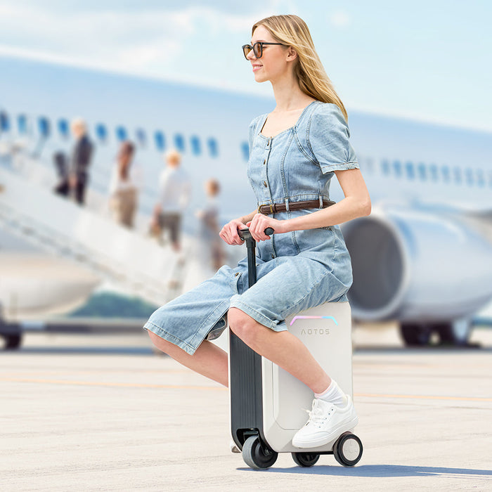 AOTOS L2 Smart Rideable Electric Suitcase with 6.2 MPH Speed