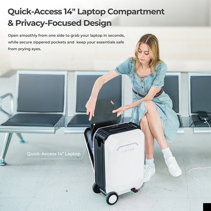 AOTOS L2 Smart Rideable Electric Suitcase with 6.2 MPH Speed