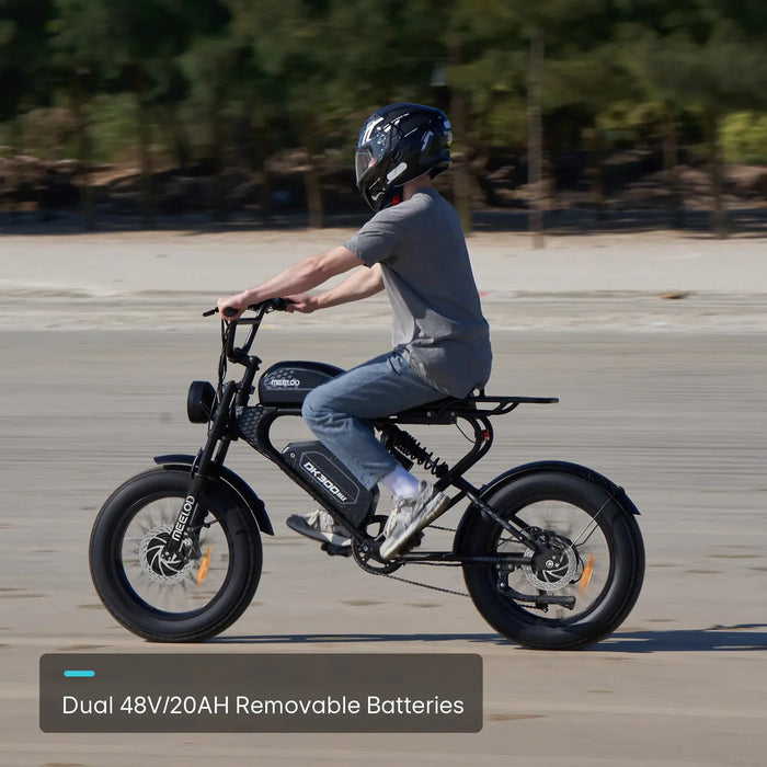 Meelod DK300 MAX - 1200W Dual Motor Dual Battery Fat Tire Electric Bike - 48V 40Ah, 28+ MPH, 75-150 Mile Range, Hydraulic Brakes - 100% Financing Available!