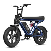 Meelod T16 1000W Fat Tire Electric Bike With Extended Double Seat - 48V 13.5Ah, 28 MPH, 25-45 Mile Range, Full Suspension - 100% Financing Available!