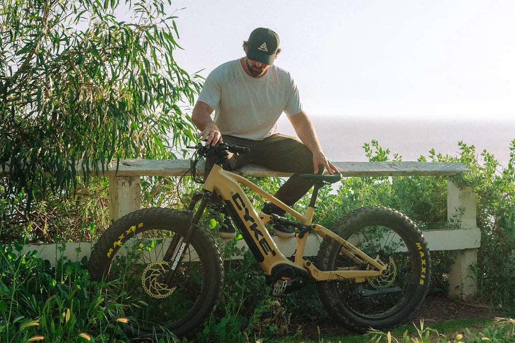 Cyke Falcon X Full Suspension 1000W Mid-Drive Fat Tire Electric Bike - 48V 20Ah, 28 MPH, 65 Mile Range, Hydraulic Brakes. 9-Speed - 100% Financing Available!