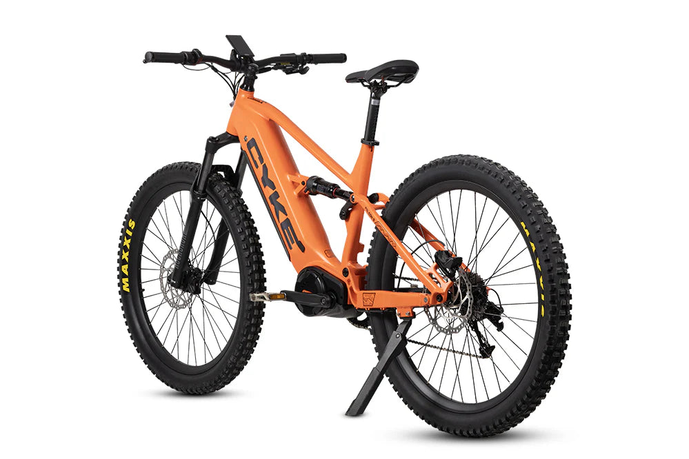 Cyke Falcon S Full Suspension 1100W Bafang Mid-Drive Electric Bike - 48V 20Ah, 28 MPH, 65 Mile Range, Hydraulic Brakes. 9-Speed - 100% Financing Available!