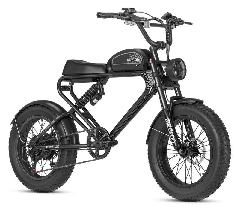 Meelod DK300 PLUS 1200W Fat Tire Electric Bike - 48V 20Ah, 28+ MPH, 50-100 Mile Range, Hydraulic Brakes, Max Load 440 Lbs - 100% Financing Available!