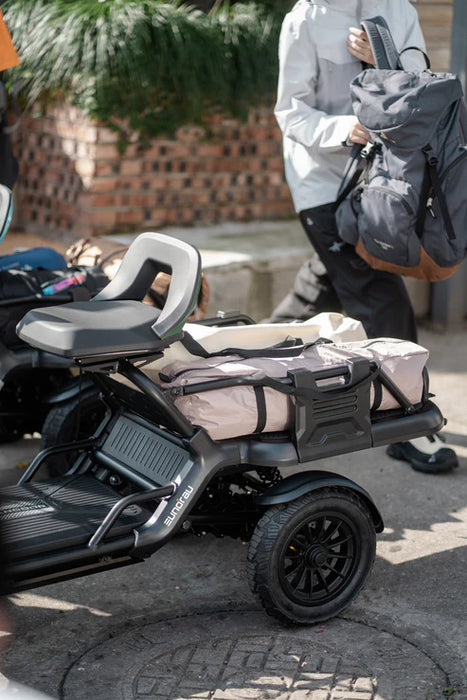 Eunorau S500 Electric Utility Quad Vehicle 48V/500W high torque mid-motor, range up to 31 miles, 3 speed modes - 100% Financing Available!