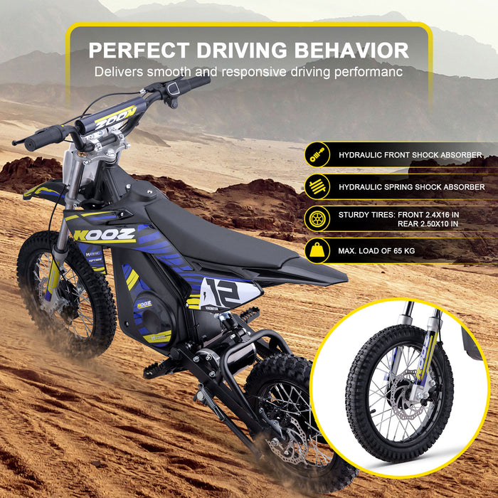 MotoTec 36v 7.8Ah 1000w (HP112E) Electric Dirt Bike - dual hydraulic suspension,18 MPH - 100% Financing Available!