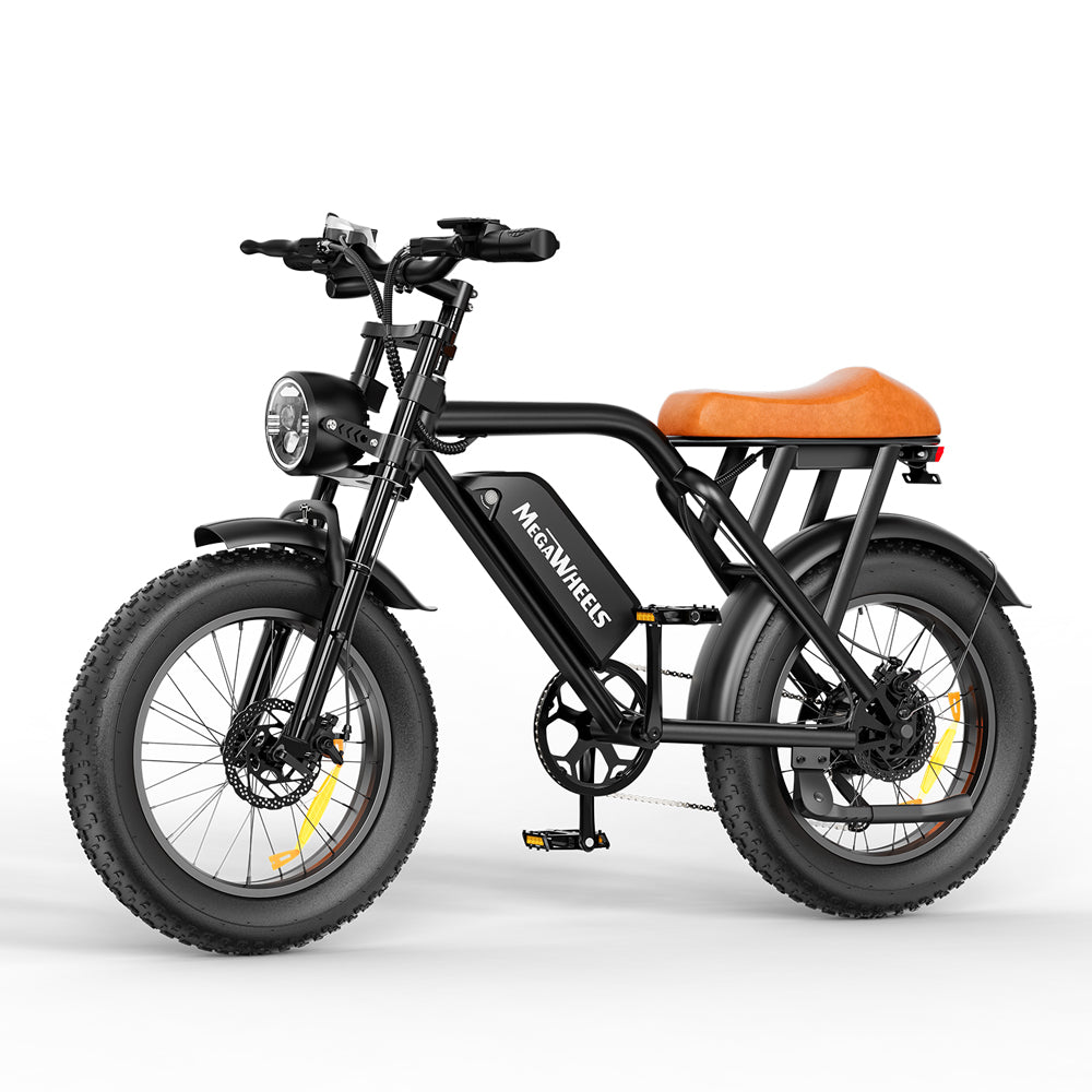 MEGAWHEELS EB01 Electric Bike with 15.6Ah Battery, 500W motor supports 33mph max Speed and up to 40miles Range