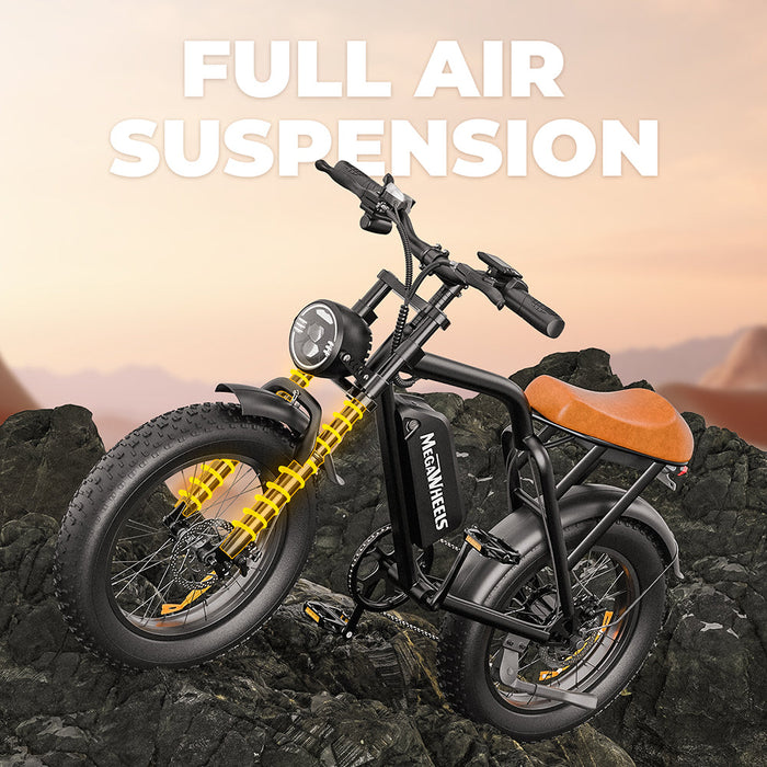 Megawheels EB01 Fat‑Tire 500W Electric Bike for All Terrains
