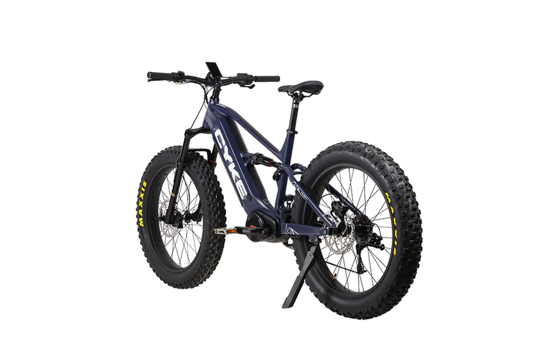 Cyke Falcon X Full Suspension 1000W Mid-Drive Fat Tire Electric Bike - 48V 20Ah, 28 MPH, 65 Mile Range, Hydraulic Brakes. 9-Speed - 100% Financing Available!