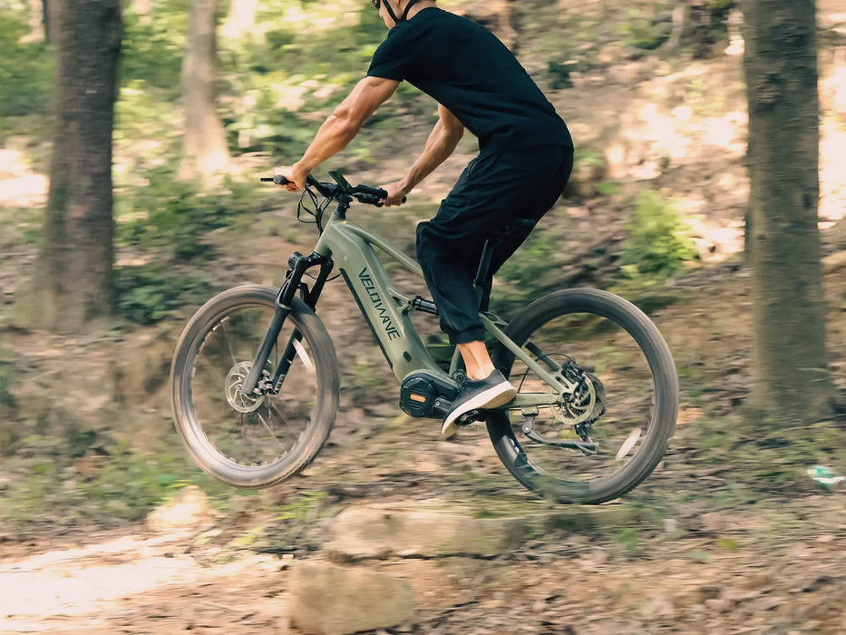 VELOWAVE Forest XM 6061 Aluminum Dual‑Suspension E‑Mountain Bike