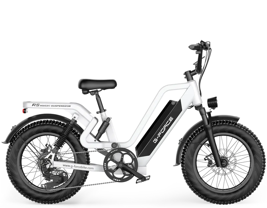 G-FORCE RS ST 750W Full Suspension Fat Tire 48V 750W 60-100 Mile Range — Urban Bikes Direct
