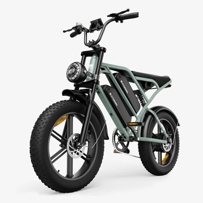 CycHunter 1000W Class 3 Moped-Style Electric Bike Full Suspension