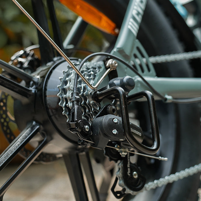 CycHunter 1000W Class 3 Moped-Style Electric Bike Full Suspension