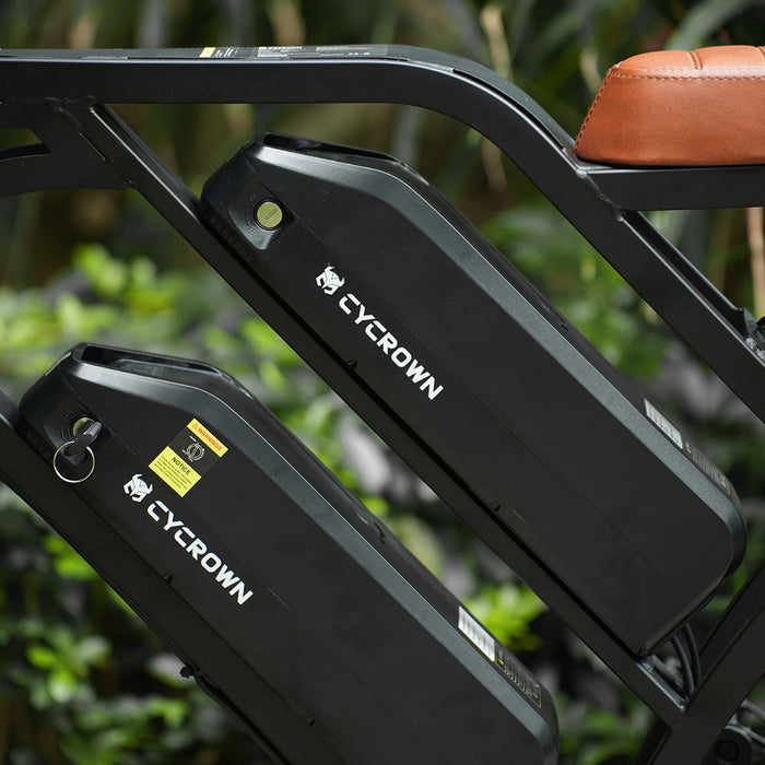 CycHunter 1000W Class 3 Moped-Style Electric Bike Full Suspension