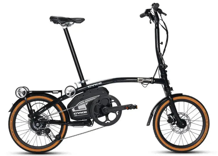 Cyke Kingfisher 250W Mid-Drive Folding Electric Bike - 36V 10Ah, 28 MPH, 57 Mile Range, Hydraulic Brakes - 100% Financing Available!