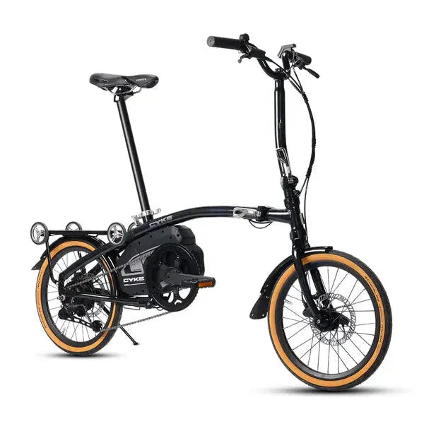 Cyke Kingfisher 250W Mid-Drive Folding Electric Bike - 36V 10Ah, 28 MPH, 57 Mile Range, Hydraulic Brakes - 100% Financing Available!
