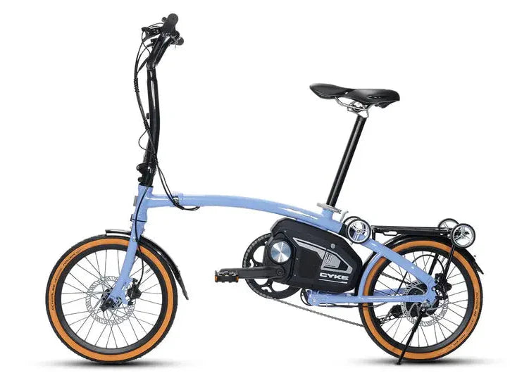 Cyke Kingfisher 250W Mid-Drive Folding Electric Bike - 36V 10Ah, 28 MPH, 57 Mile Range, Hydraulic Brakes - 100% Financing Available!