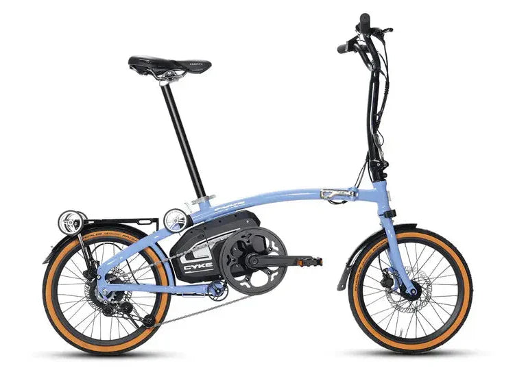 Cyke Kingfisher 250W Mid-Drive Folding Electric Bike - 36V 10Ah, 28 MPH, 57 Mile Range, Hydraulic Brakes - 100% Financing Available!