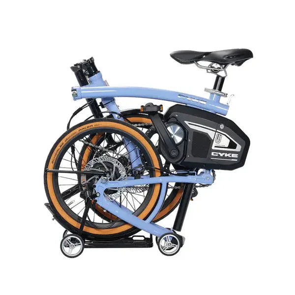 Cyke Kingfisher 250W Mid-Drive Folding Electric Bike - 36V 10Ah, 28 MPH, 57 Mile Range, Hydraulic Brakes - 100% Financing Available!