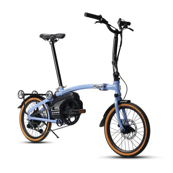 Cyke Kingfisher 250W Mid-Drive Folding Electric Bike - 36V 10Ah, 28 MPH, 57 Mile Range, Hydraulic Brakes - 100% Financing Available!