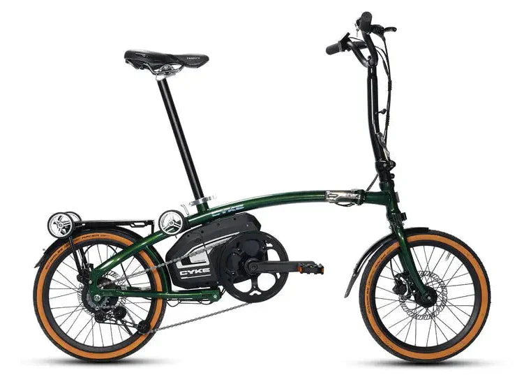 Cyke Kingfisher 250W Mid-Drive Folding Electric Bike - 36V 10Ah, 28 MPH, 57 Mile Range, Hydraulic Brakes - 100% Financing Available!