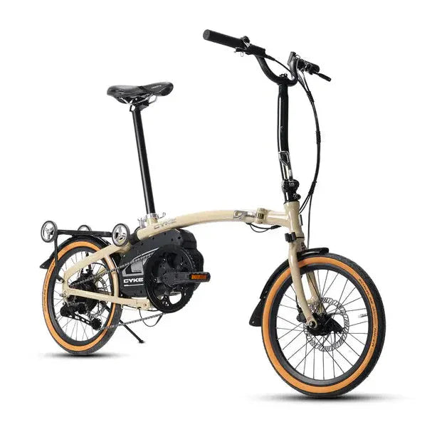 Cyke Kingfisher 250W Mid-Drive Folding Electric Bike - 36V 10Ah, 28 MPH, 57 Mile Range, Hydraulic Brakes - 100% Financing Available!